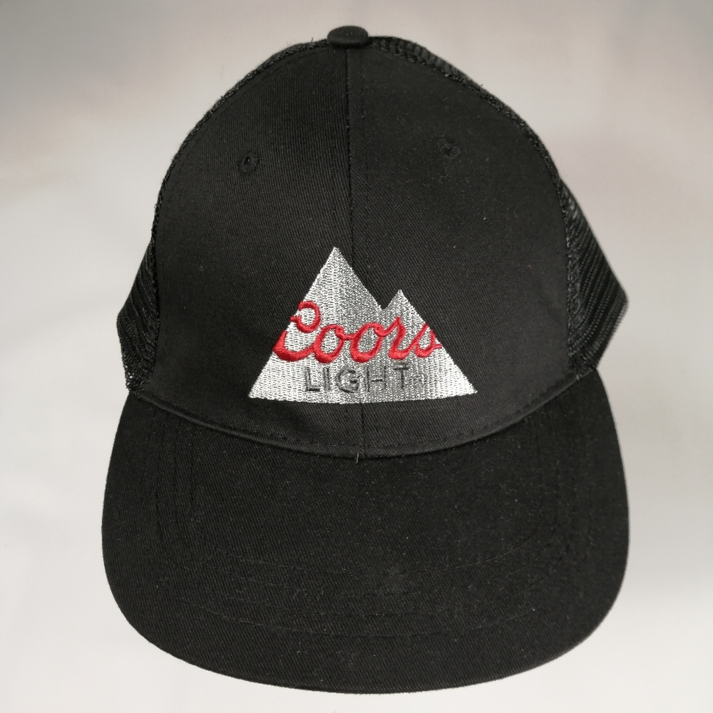 Coors Light Black Trucker Hat NWOT